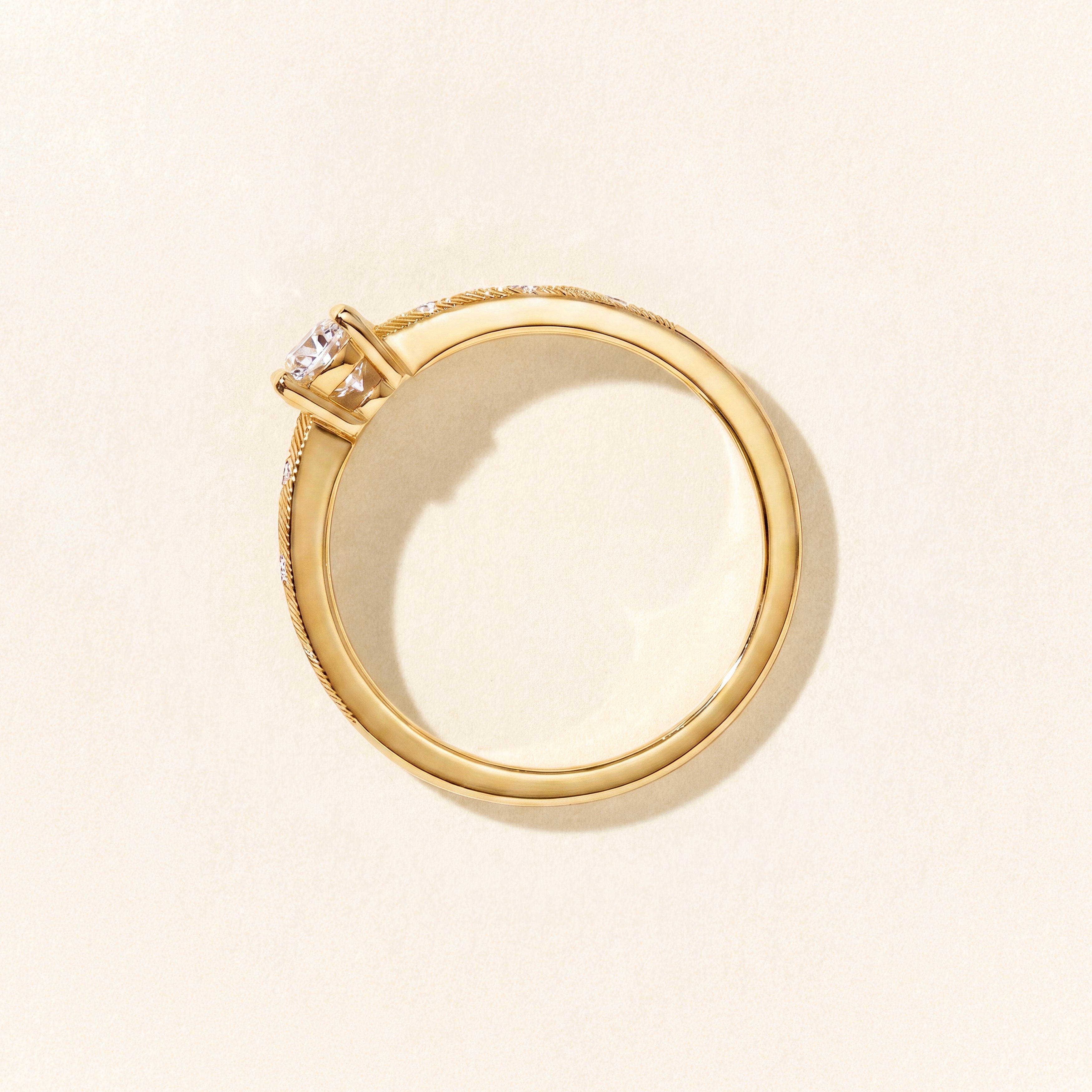 Bague Thaïs diamants 0.30 carat - Or jaune