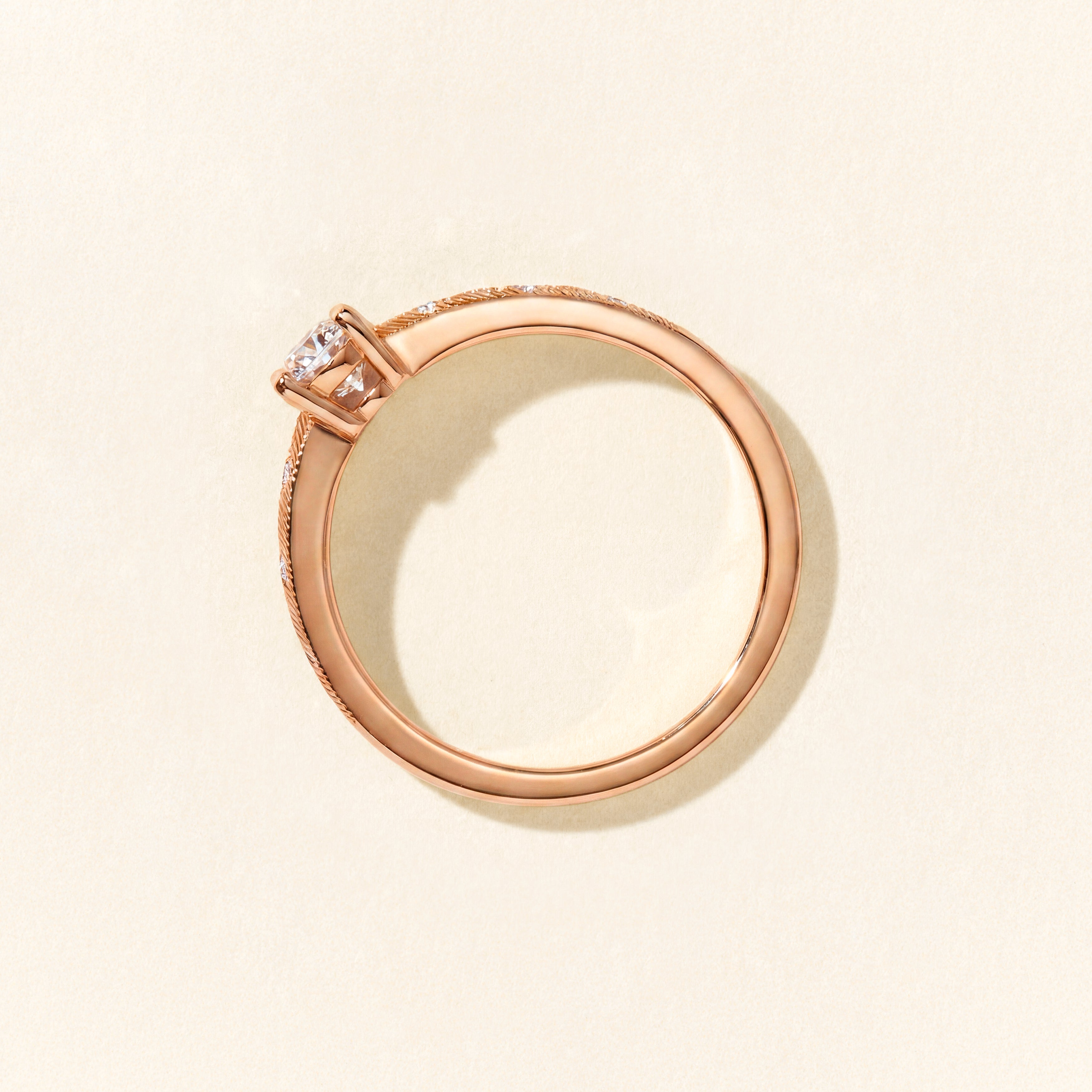 Bague Thaïs diamants 0.30 carat - Or rose