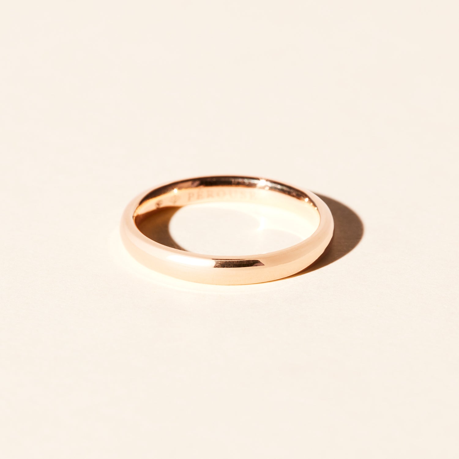 Baobab wedding ring 3.00mm - Rose gold