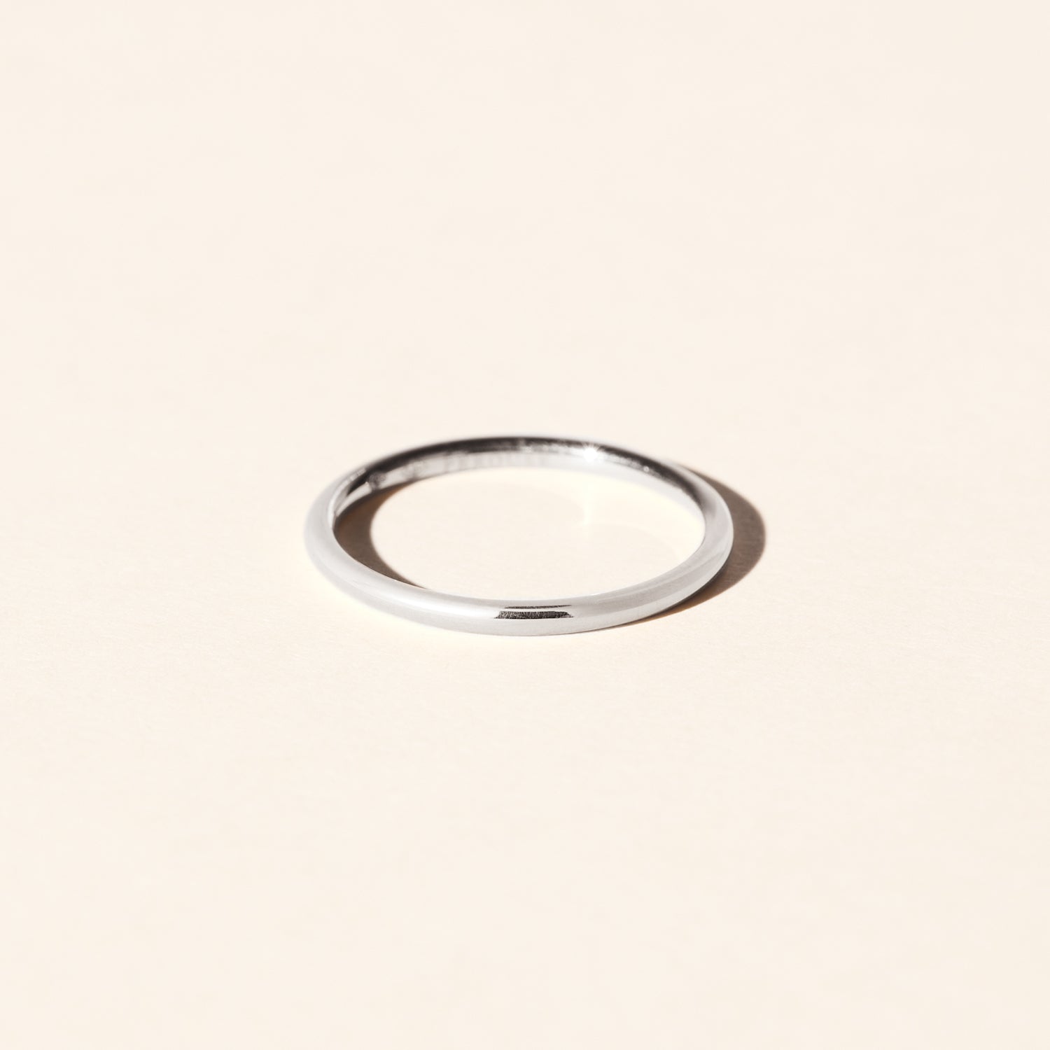 La Parisienne 1.50mm Wedding Band - White Gold