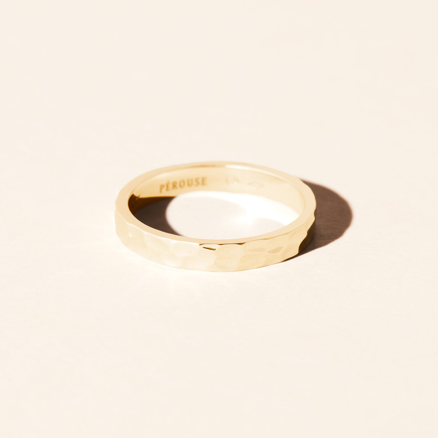 Bark Ring 3.30mm - Yellow Gold