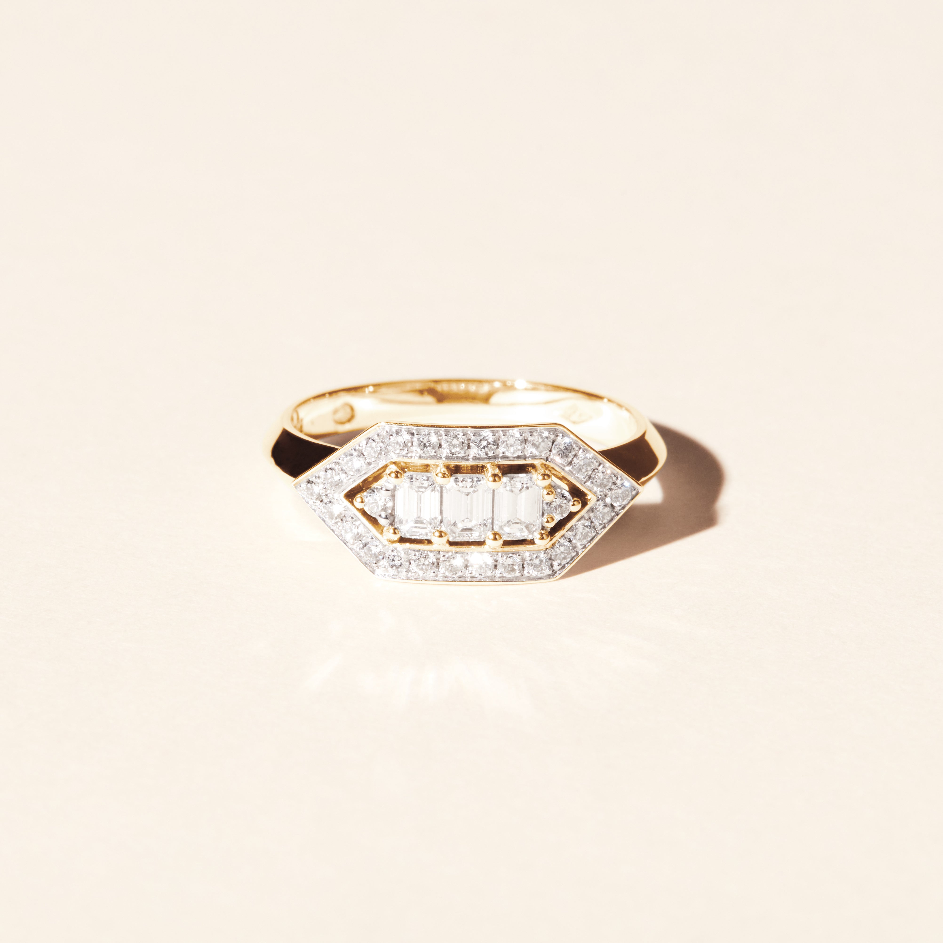Bague Brooklyn diamants - Or jaune