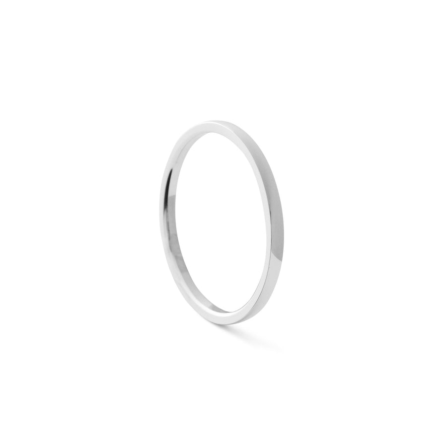 Alliance femme Palmier 1.5mm - Or blanc 18 cts